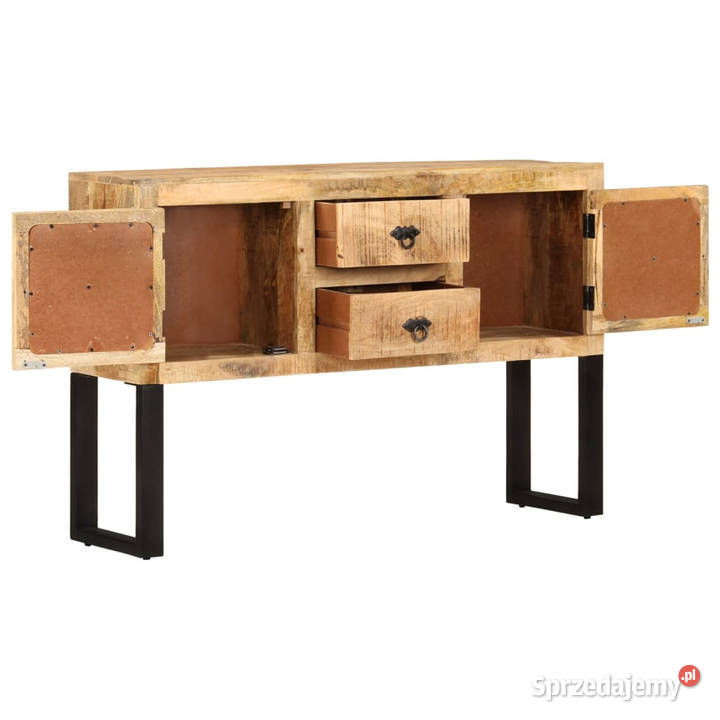 Szafka 110x30x74 surowe drewno mango WM328275 mazowieckie Warszawa