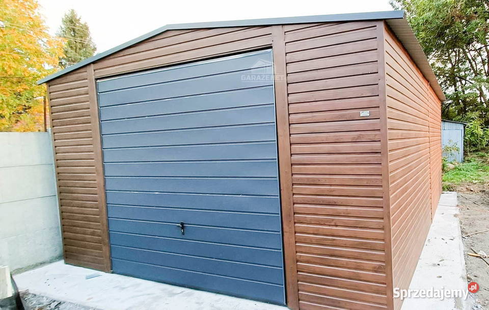 GARAŻ BLASZANY 5m x 7m DWUSPAD BRAMA UCHYLNA Wrocław