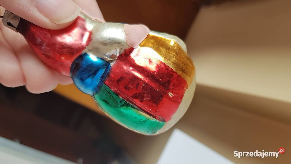 Bombka x3 Babuszki łowiczanki i Mikołaj stare sprzedam