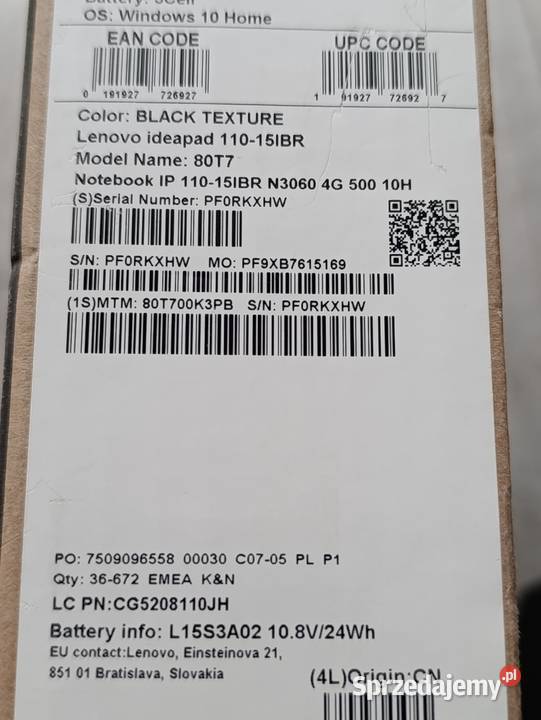 Lenovo Ideapad 11015IBR Poznań