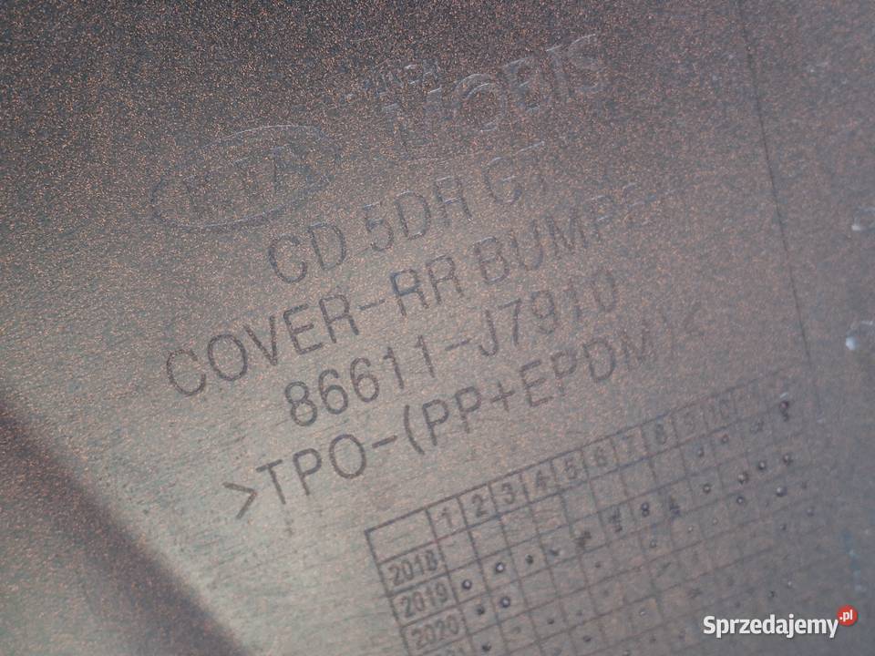 KIA CEED III 3 LIFT GTLINE 6PDC HB ZDERZAK TYŁ Bieleń