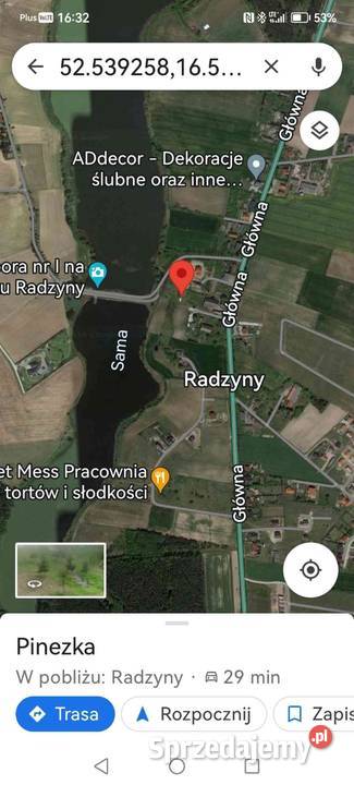Działka budowlana w Radzynach 2036m2 Radzyny