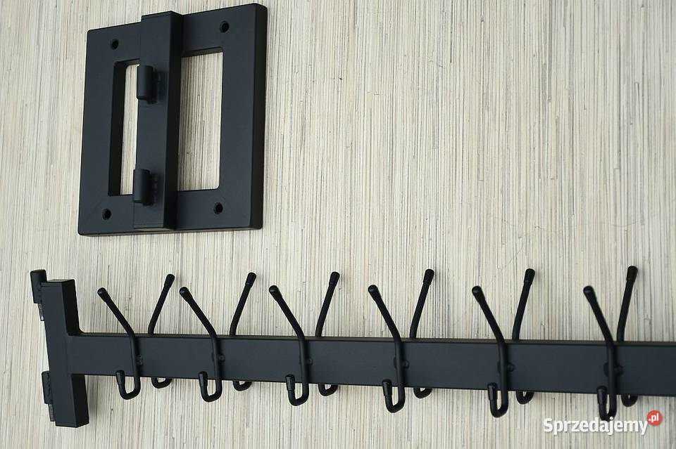 WIESZAK SKŁADANY NA ZAWIASACH DO SZATNI METALOWY 100cm