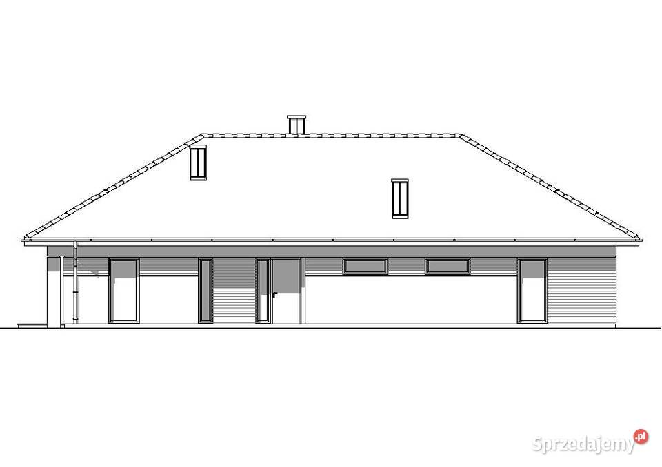 PROJEKT DOMU PARTEROWEGO W STYLU NOWOCZESNYM Kraków sprzedam
