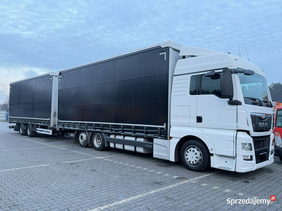 MAN TGX 24440 6X2 E6 Przyczepa GTS PTT18S Tandem 12419cm3 Widełki