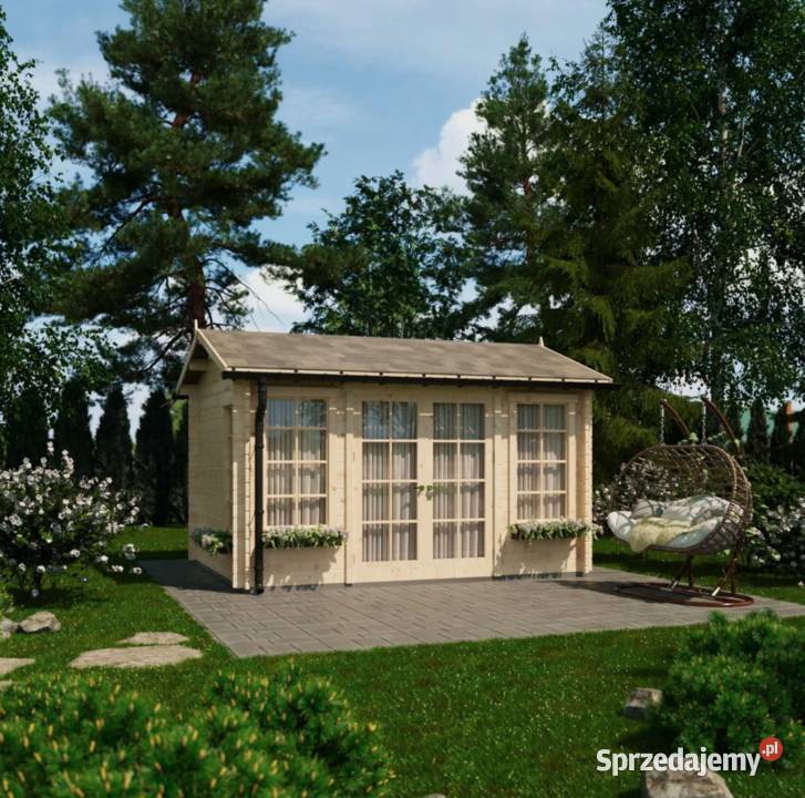 Domek ogrodowy drewniany Poolhous 43 m Dziekanów Polski