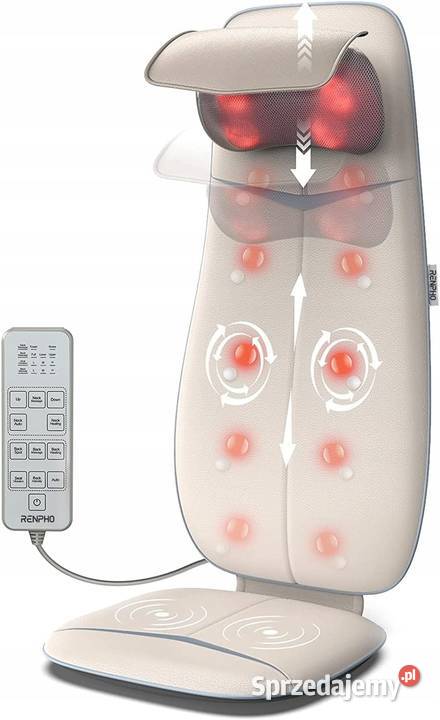 Masażer do Pleców Fotel z Regulacją Wysokości mazowieckie Myszyniec