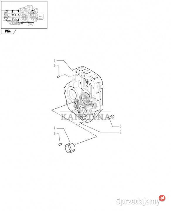 Holland T6010 Przekładka 5183810 Jastrzębniki