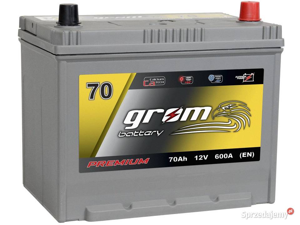 Akumulator GROM Premium 70Ah 600A EN Japan Prawy Słupsk