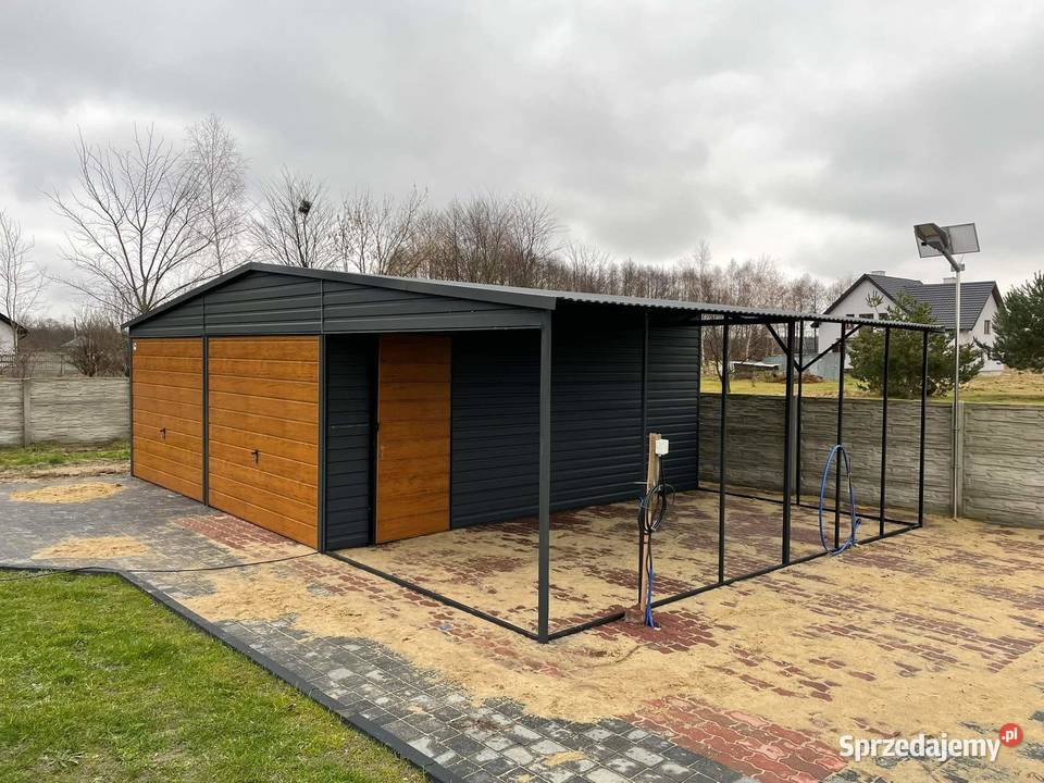 Garaż blaszany wiata Wzmocniony PROFILAMI Lublin