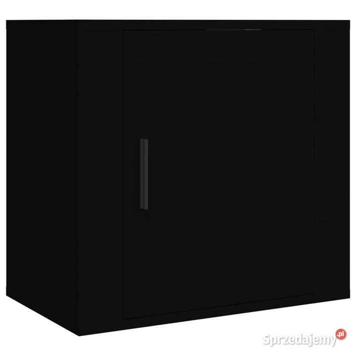 Szafki nocne wiszące 2 czarne 50x30x47 WM816867 Nocne Warszawa