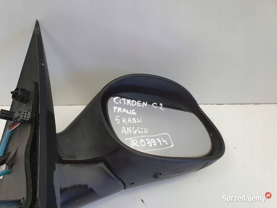 LUSTERKO PRAWE Citroen C2 I 0309r PASAŻERA 5 Pin Rudka
