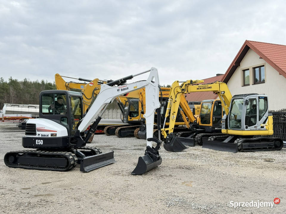gąsienicowa Bobcat E50 EM 2013r Waga 5ton Super Widełki