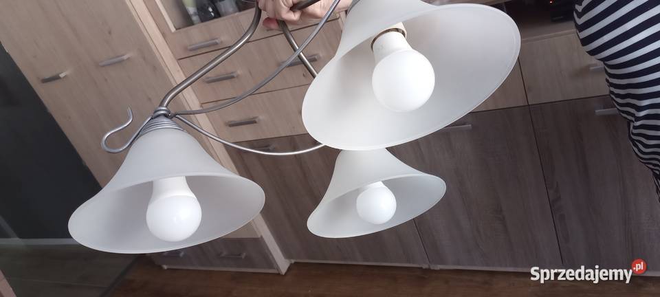 Lampa sufitowa 3 klosze Lampy wiszące Kraków sprzedam