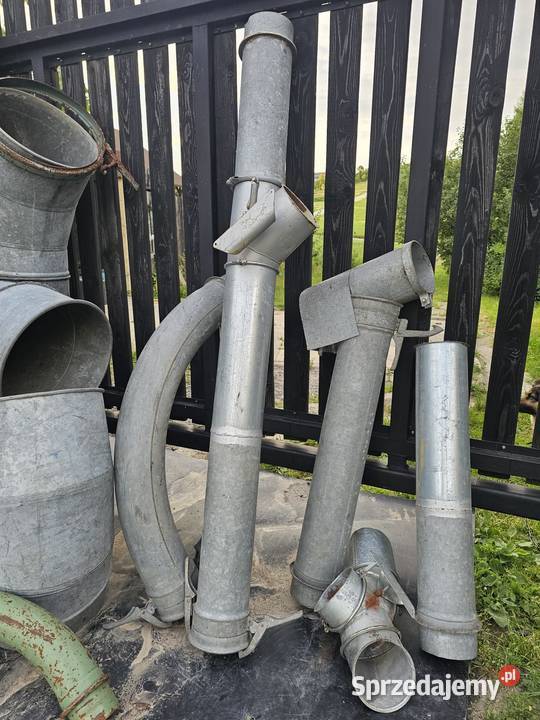 Rury metalowe 400mm kolana stalowe i ocynkowane Górno