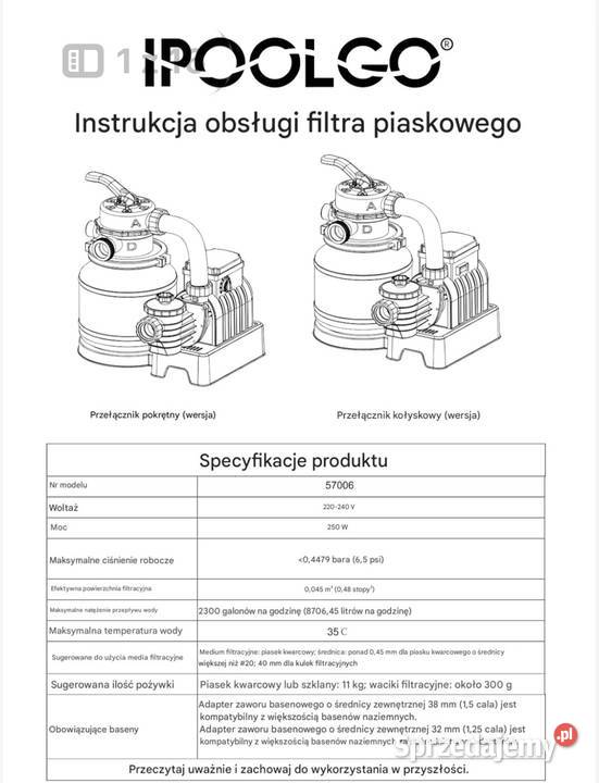 Basen IPOOLGO Okrągły 46 x 12 m dROP STITCH Baseny, balie i sauny