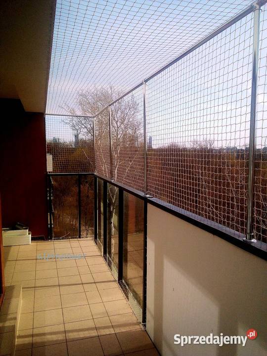 Siatka Kota Na Balkon Okno Taras Montaż Przeciw Warszawa usługi dla zwierząt