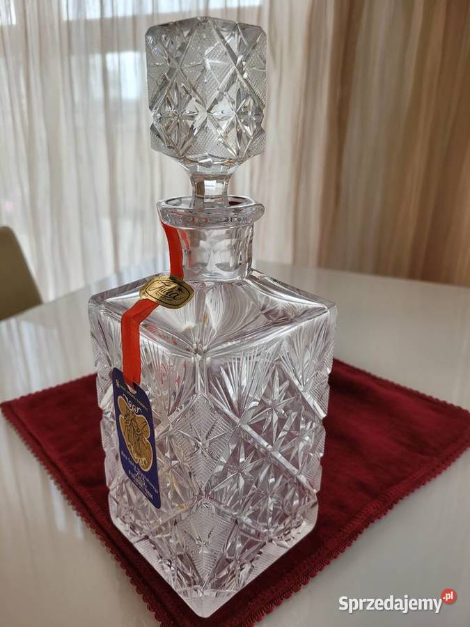 Karafka kryształowa do whisky koniaku Huta JULIA Warszawa sprzedam