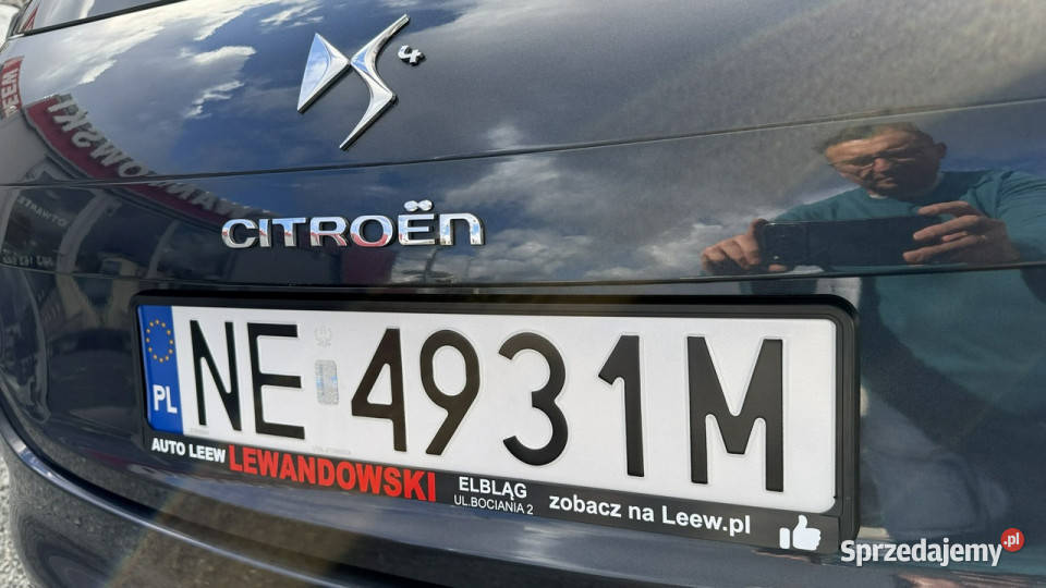 Citroen DS4 20 HDI Moc 163 Zarejestrowany światła przeciwmgielne Samochody osobowe Elbląg sprzedam