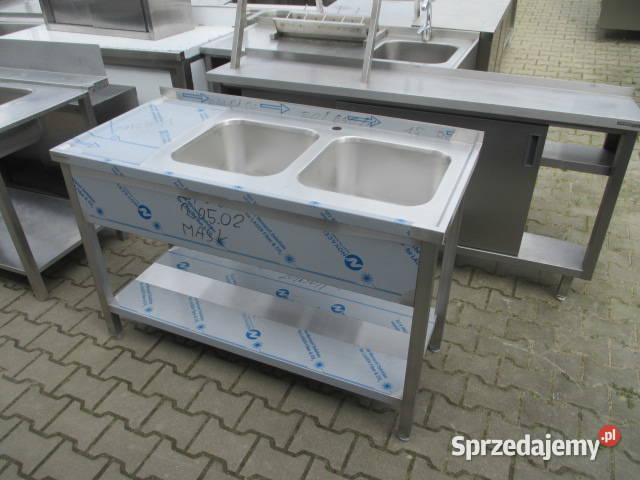 Nowy Zlew Gastronomiczny 2 Komorowy Z Półką