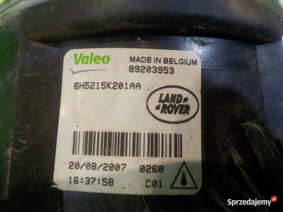 LAND ROVER FREELANDER II 07r halogen lewy mazowieckie Suków