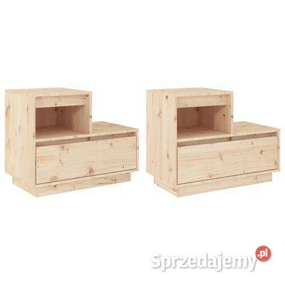 vidaXL Szafki nocne 2 60x34x51 lite drewno Warszawa
