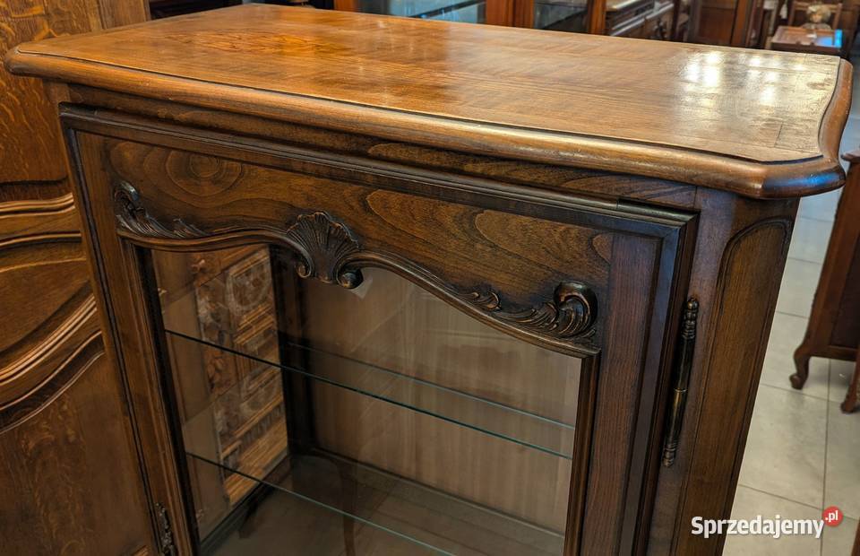 Piękna serwantkawitryna ludwikowska ciemny Dąbrowa Górnicza