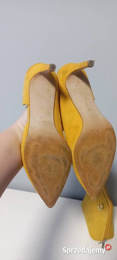 Szpilki Zing 39 żółtecytrynowe i torebka Vera pomorskie Gdańsk