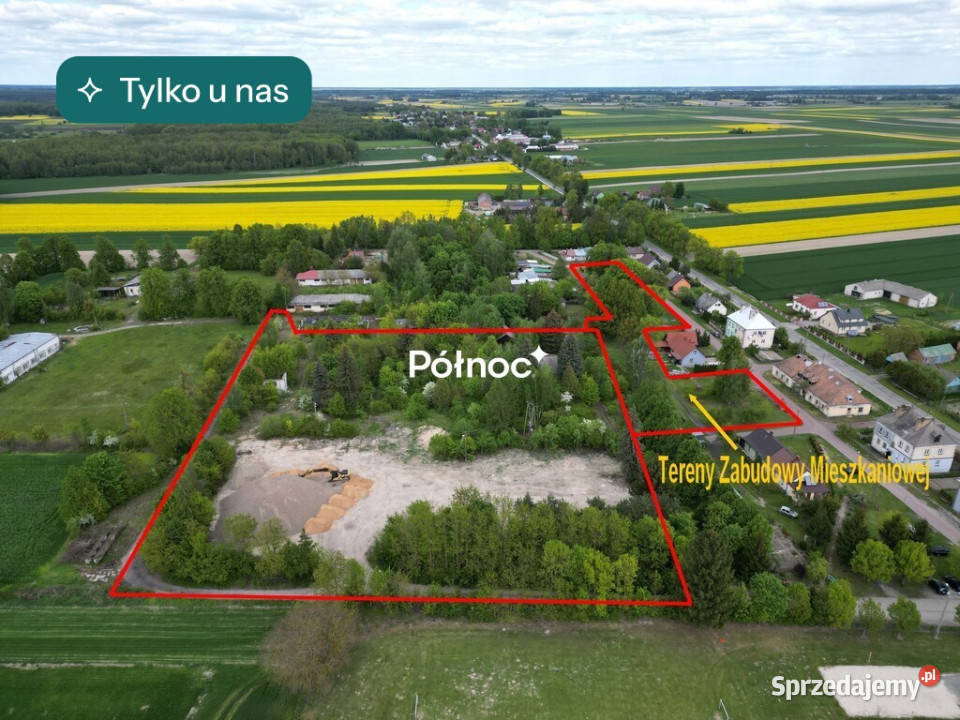 Dwie działki przemysłowa i budowlana Podedwórze 145m Sprzedaż
