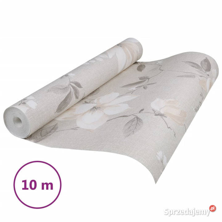 Tapeta 3D z wzorem kwiatów szara 10x053 m Warszawa sprzedam