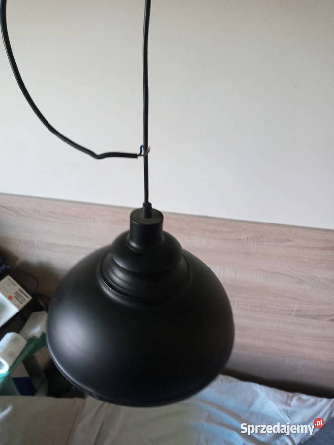Czarna lampa sufitowa średnica 30 Warszawa