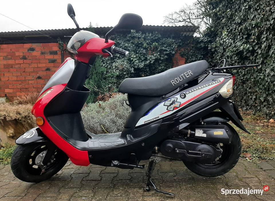 Zadbany skuter Romet Router Bassa 50 4t 2019r nieuszkodzony Tuczno