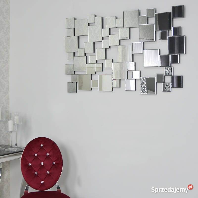 Lustro glamour designerskie prostokątne Lustra