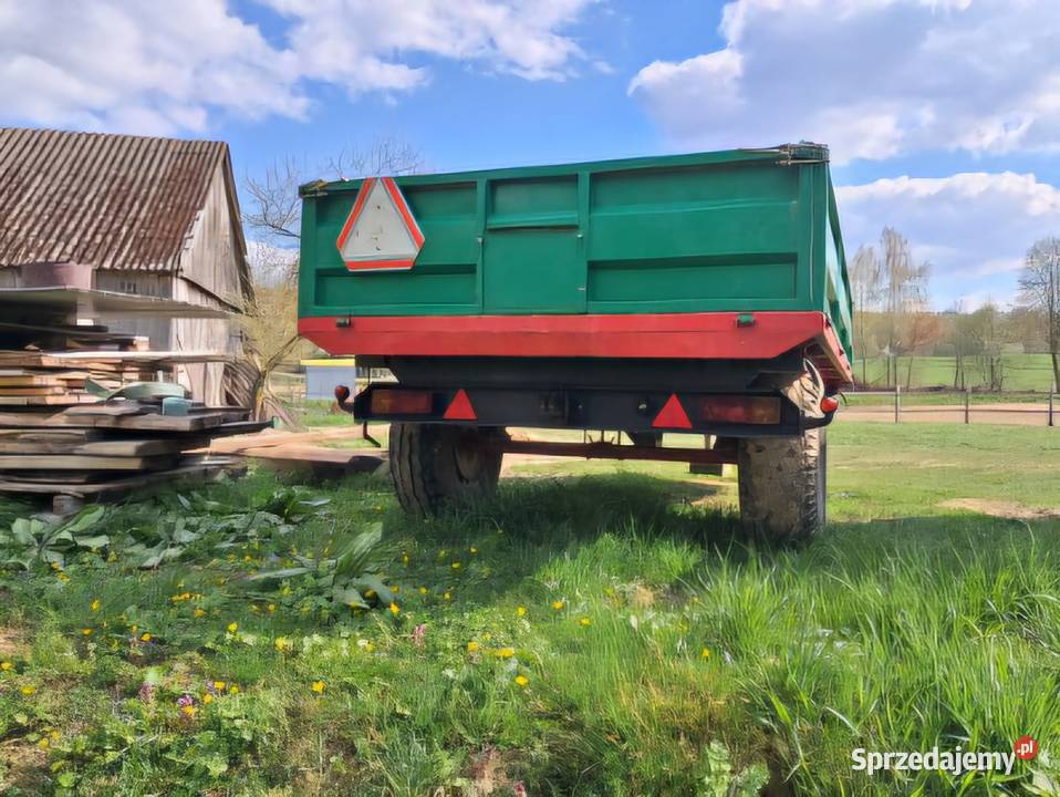 Przyczepa jedno osiową wywrotka nieuszkodzony lubelskie Szczebrzeszyn