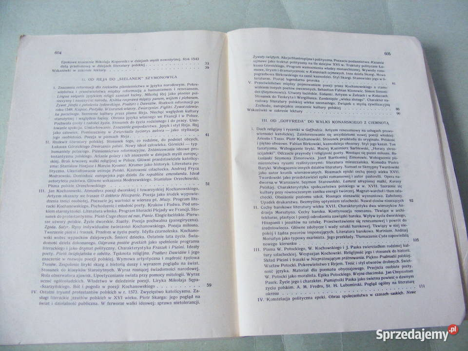 Zarys dziejów literatury polskiej Kleiner Okresy dolnośląskie Oborniki Śląskie