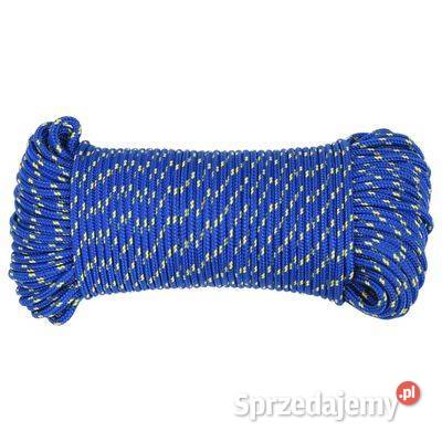 vidaXL Linka żeglarska niebieska 3 mm 100 m