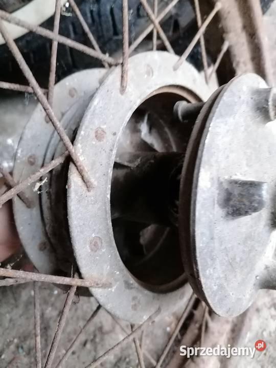 Koło tylne wsk wfm starego 18 Zetka z1 z2 dekiel Części motocyklowe