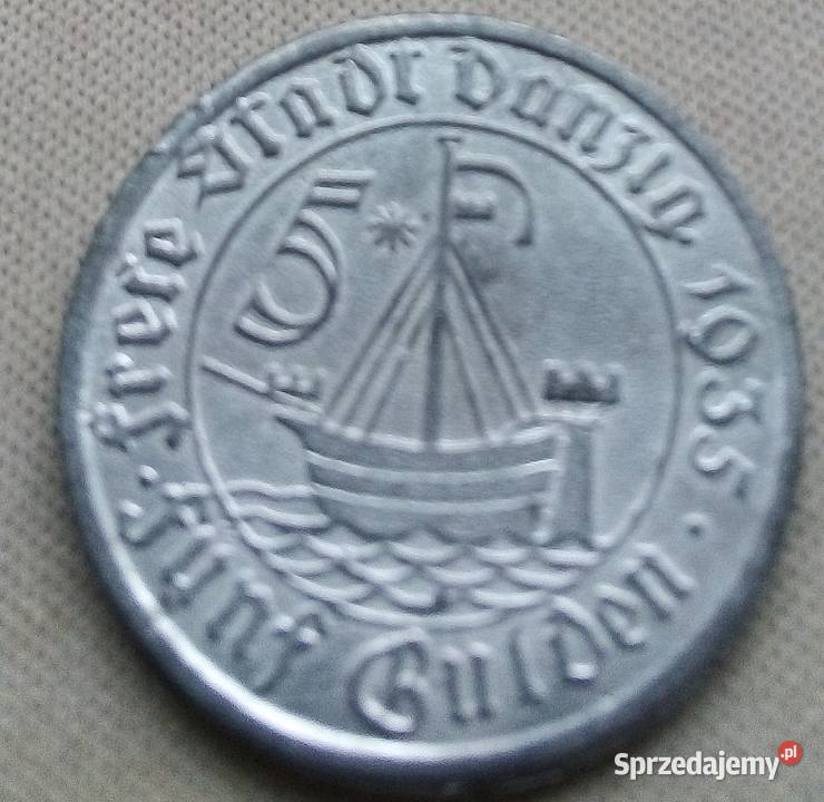 WOLNE MIASTO GDAŃSK5 GULDENÓW1935 rKOGAKOPIA Legionowo sprzedam