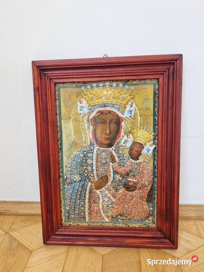 Obraz w ramie Matka Boska Częstochowska 36X27 Antyki, Sztuka, Kolekcje Lublin
