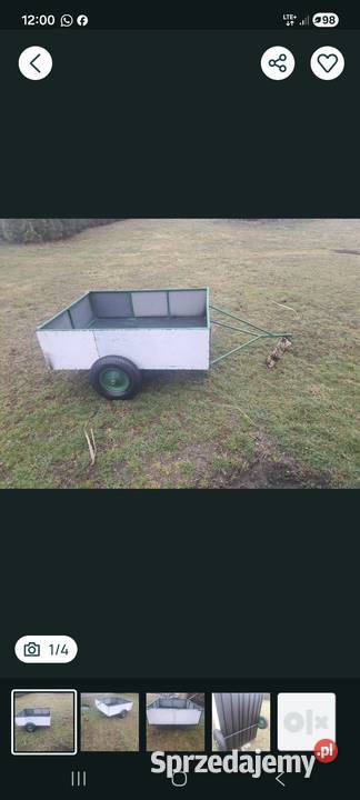 Przyczepka ogrdowa do ciągniczka qułada itp dolnośląskie Zbytowa