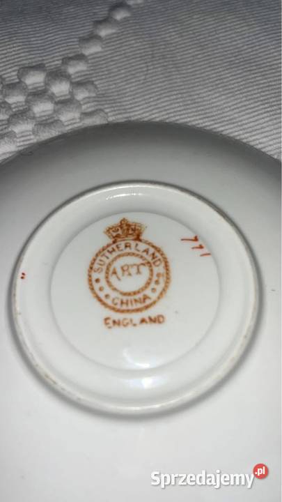 Spodek Syg Sutterland England Biała porcelana z pomorskie Gdańsk