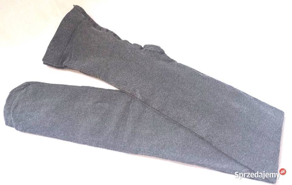 szare Rajstopy srebrne Grube r 3840 melanż NOWE Białystok