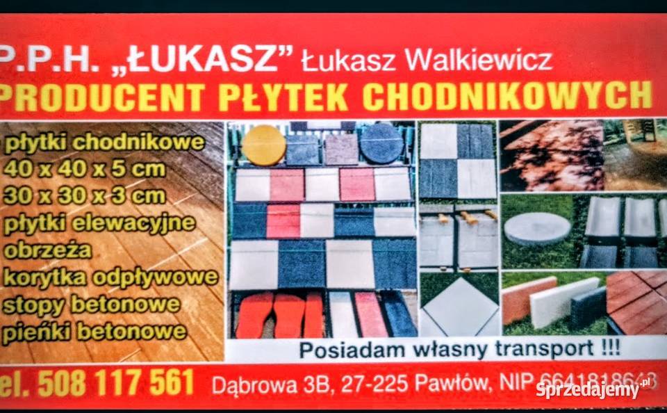 Płytki betonowe wzór drewna DESKA HOLLAND Dąbrowa