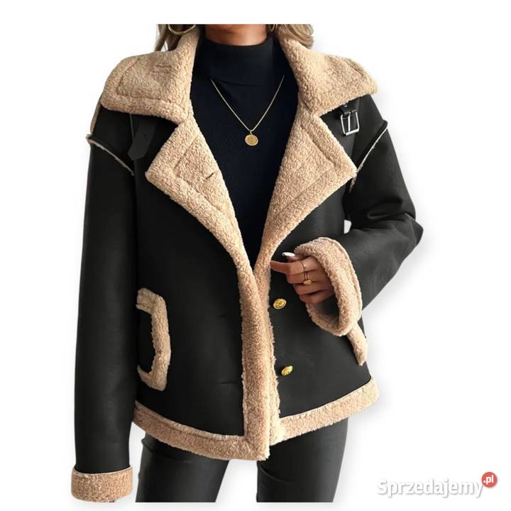 Kurtka ekoskóra ocieplana rozmiar Lbiust 110 Wiatrówka  Pątnów