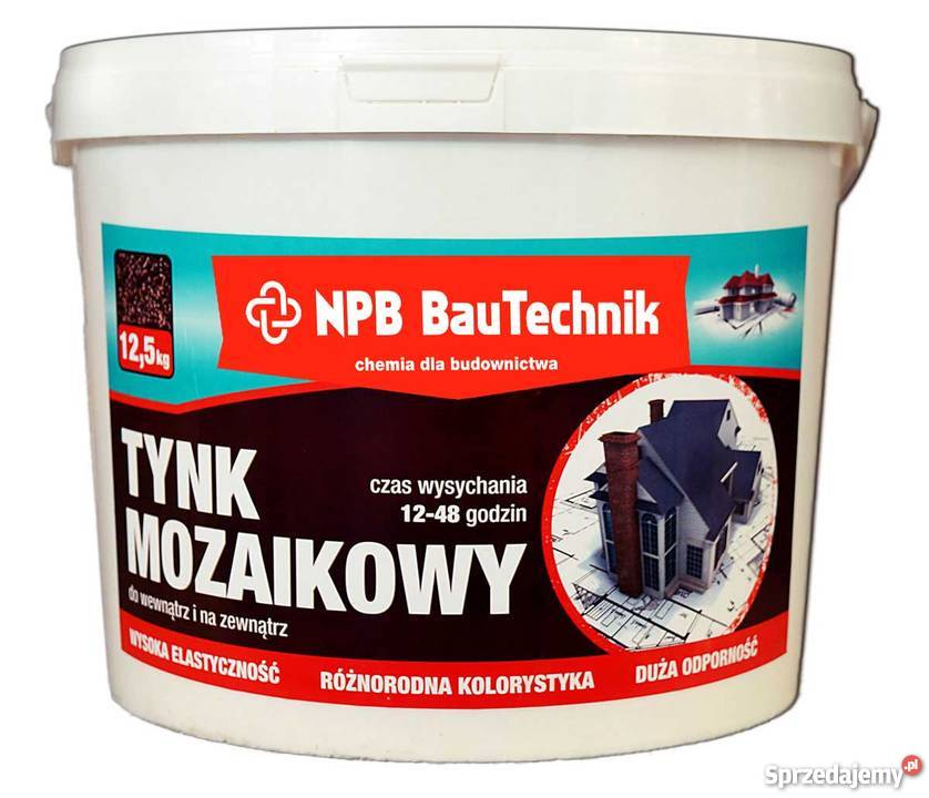Tynk mozaikowy BauTechnik 125 Różne Kolory Ściany i elewacje Słupsk sprzedam