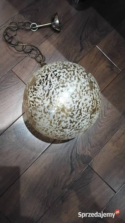 Lampa Wisząca SAKU Szklana Kula Vintage lata