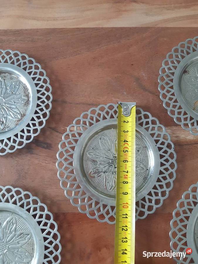 PRL Metalowa podkładka pod szklankę 5 Podkładki