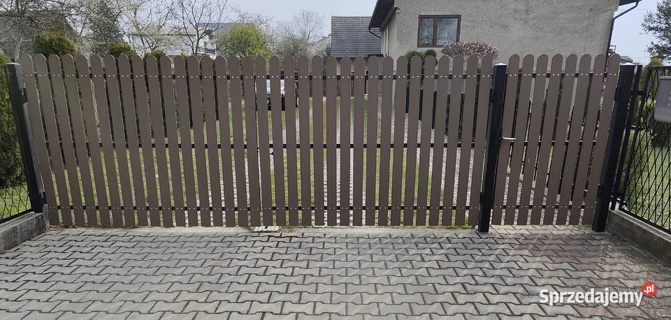 Brama dwuskrzydłowa furtka zawiasy Babice