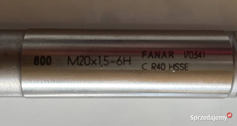 Gwintownik 374C M20x15 R40 6H HSSE 800 FANAR