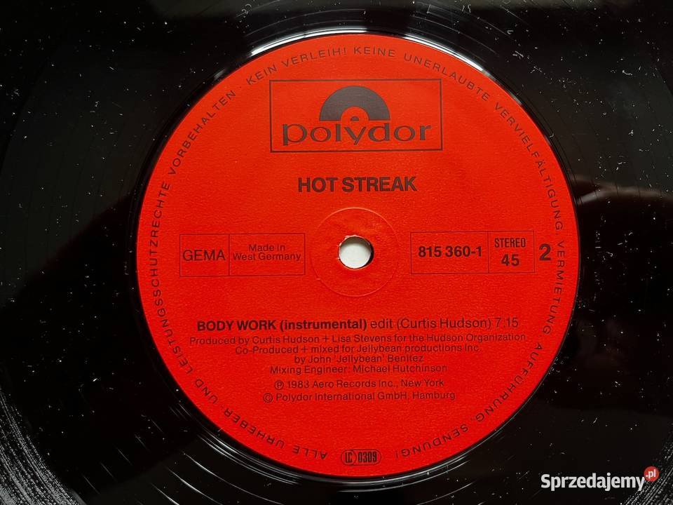 Hot Streak Body Work Maxi Single Disco Funk Błażejowice sprzedam